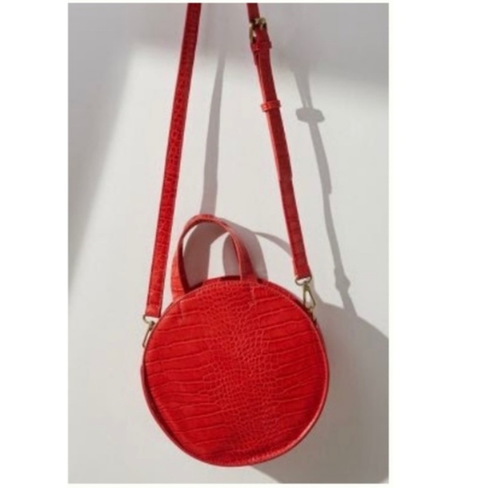 NWT ✨ Anthropologie Red Cosima Circle Bag